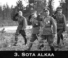 Korpisota 1941 - 3. Sota alkaa