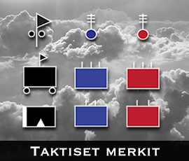 Korpisota - Taktiset merkit